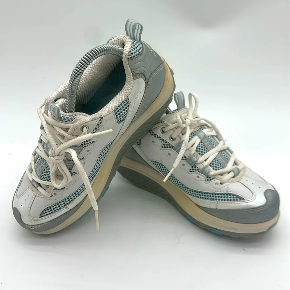 Skechers Shape Up (11803) Shoes Women’s Size 7.5 White - Blue - Silver